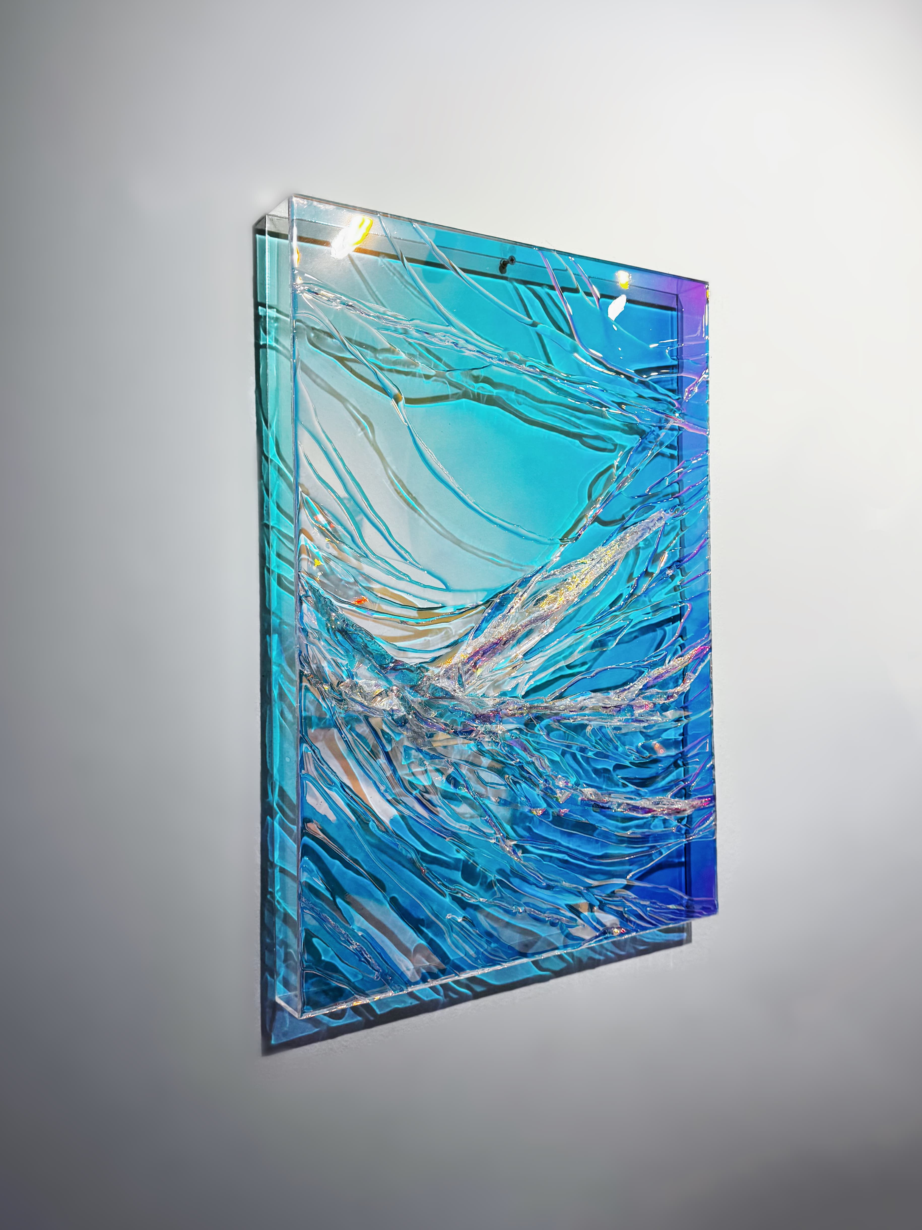 Sonho 49 (I) by Anny Schäfer, 2026, epoxy resin on acrylic, 70 × 50 cm