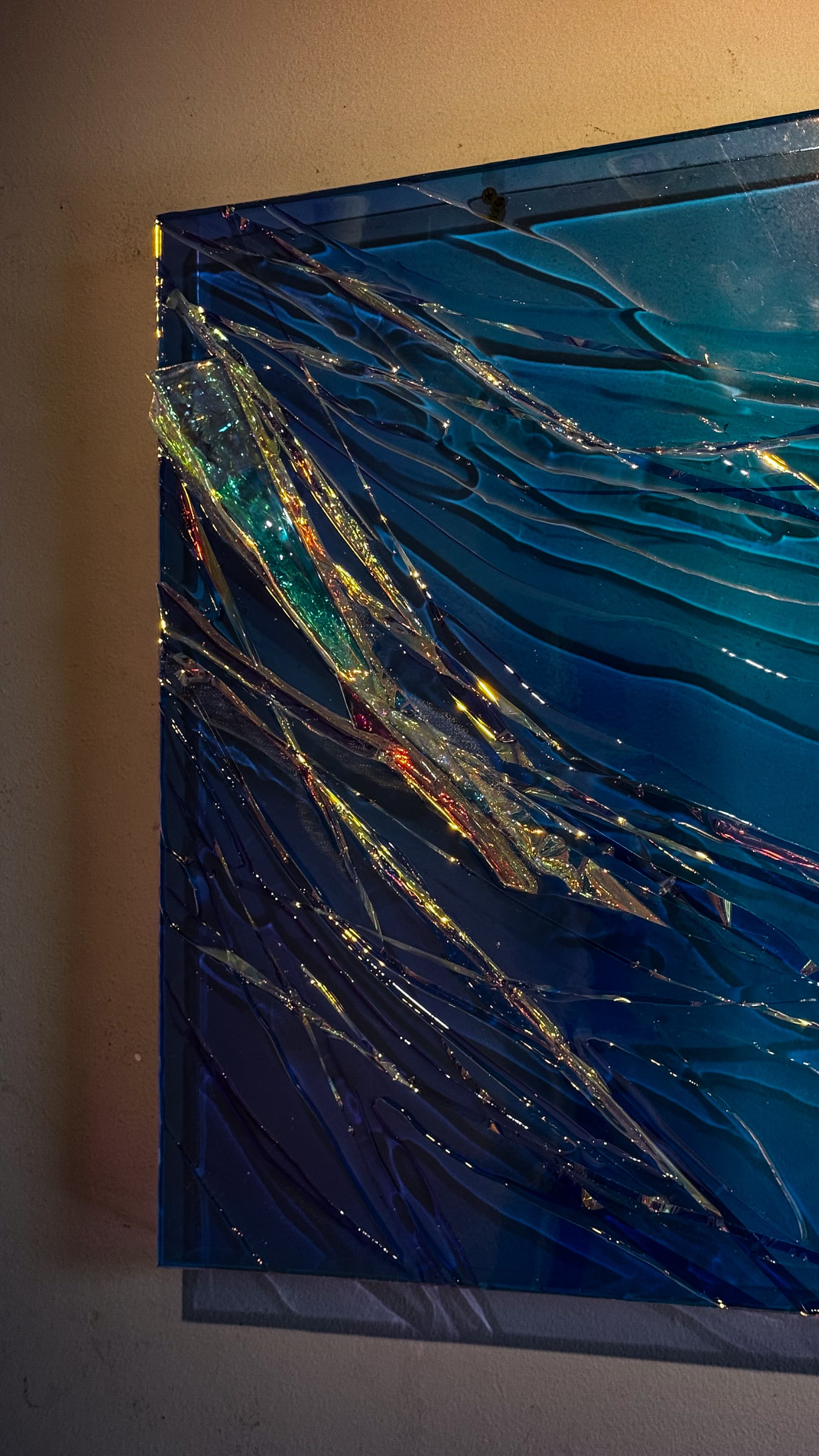 Sonho 42 by Anny Schäfer, 2025, epoxy resin on acrylic, 70 × 50 cm